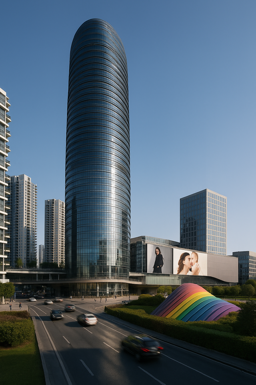 Super high-rise skyscraper design project in Beijing by Luis Portas and Victor Kirillov